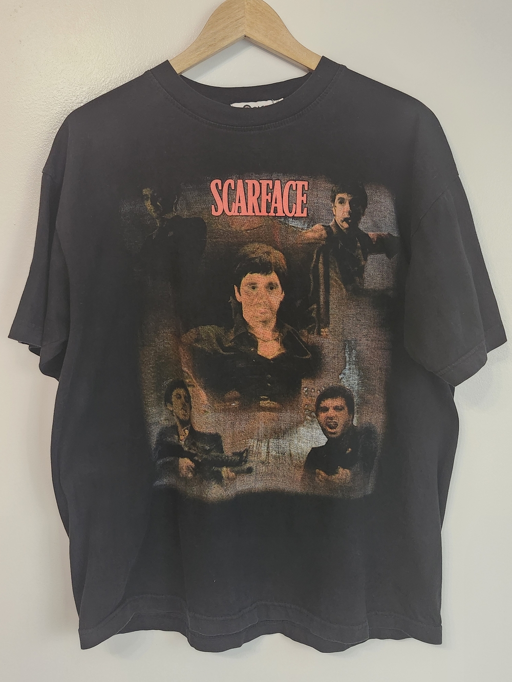 Rock It Scareface Graphic Men XLarge Black T-shirt